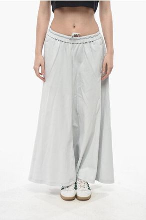 Yohji Yamamoto ADIDAS Maxi Flared Skirt With Perforated Side Stripes size Xs
