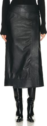 Johanna Ortiz Winter Scents Midi Skirt In Black