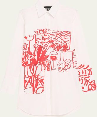 Libertine - Libertine Still Life Screen Long Classic Shirt