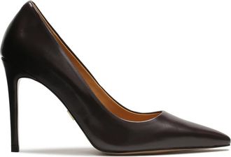 Kazar Donkerbruine pumps met een slanke hak - Dames - Pumps - Bruin - 37 EU - Leer - Schoenen