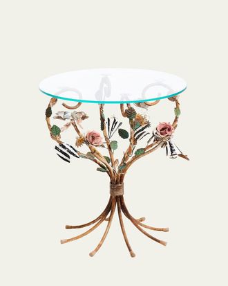MacKenzie-Childs Field Study Round Accent Table