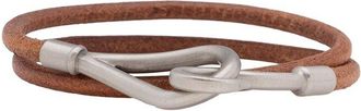 Herm&egrave;s Leather Jumbo Hook Double Tour Bracelet (Authentic Pre-Loved)