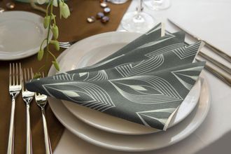 Adam Stoffserviette »Feathers« GOTS organic,zertifiziert durch CERES 0242Made in Germany