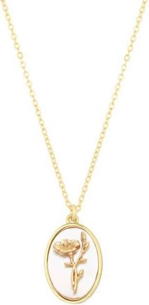 Set & Stones Katrina Birth Flower Necklace in Gold /September at Nordstrom