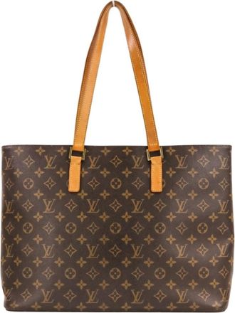 Louis Vuitton Brown Monogram Canvas Handbag Tote Bag (Pre-Owned)