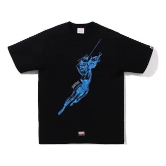 A Bathing Ape x MARVEL Black Widow T-shirt Black 1I73-110-909-BLK