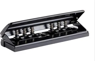 OEM Perforadora Met&aacute;lica Ajustable De 6 Agujeros, Apta Para 6 Hojas, Para Agendas, Planificadores, Diarios Y Recambios (negra)
