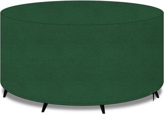 Elle Funda Resistente Para Mesa Redonda, Fabricada En Tejido Oxford 600d Impermeable, Resistente Al Viento Y A Los Rayos Uv, Para Muebles De Jard&iacute;n, Color 