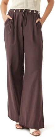 Habitual Pull On Wide Leg Pants in Mocha at Nordstrom, Size X-Large