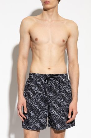 Emporio Armani Swim Shorts, Mens, Black