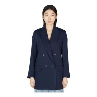 Max Mara Dames, Jassen, Blauw, Maat: 3XS