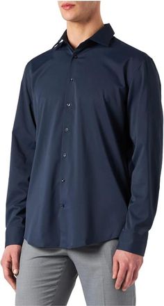 Seidensticker Heren, Overhemden, Blauw, Maat: XL