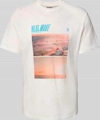 Only & Sons Regular Fit T-Shirt mit Motiv-Print in Weiss, Größe XXL