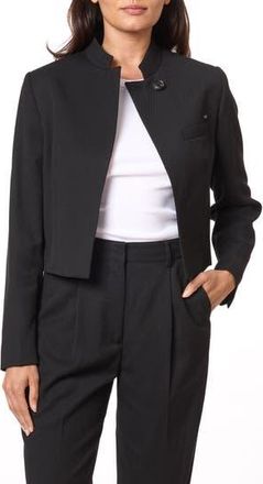 Scotch & Soda Tailored Crop Jacket in Evening Black at Nordstrom Rack, Size Medium