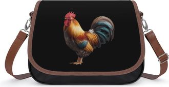 Generic Rooster Fashion Womens Crossbody Bags Novelty Handbag Shoulder Bag Purse
