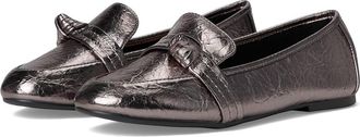 Journee Collection Marci Flat Womens Dress Flat Shoes Crinkle/Pewter : 7.5 M, Suede