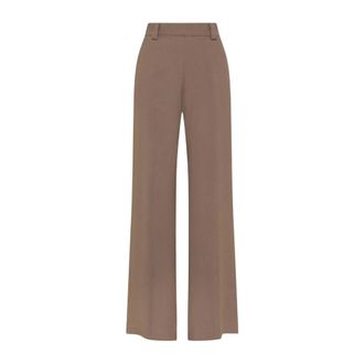 Seventy Wide Trousers, female, Brown, Size: 2XL Pt1423 Wide Trousers