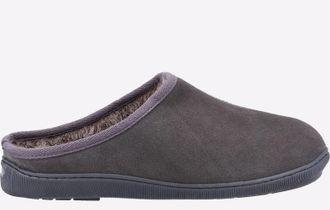 Hush Puppies Ashton Suede Heren Grijze Pantoffels