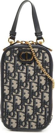 Dior Pre-owned Dior Oblique Canvas 30 Montaigne Call in Dior Phone Holder Unisex 43MA*1214