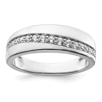 Diamond2Deal 14k Gold Lab Grown Diamond Wedding Band Ring 0.37Ct Clarity- VS Color- D-E