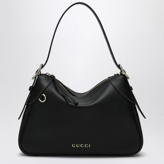Gucci GG Emblem medium black shoulder bag