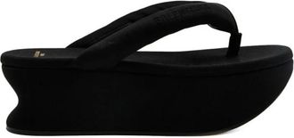 Balenciaga Flip Flops, female, Black, Size: 11 US Gaeta Thong Sandal