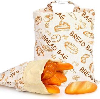 OEM 2 Bolsas De Pan De Cera De Abeja - Bolsas Para S&aacute;ndwiches - Reutilizables - Bolsas Para Congelar - Herm&eacute;ticas - Para Pan Casero - 43x30cm