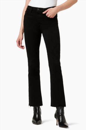 Joe's Callie Boot Jean With Raw Hem In Black