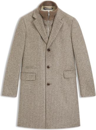 BOSS Slim-fit coat with detachable inner