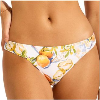 Seafolly Riviera Coast Reversible Hipster Bikini-Bottom f&uuml;r Damen | orange