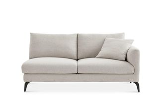 Castlery Spill-Resistant 2 Seater Sofa with Removable Frame and Cushion Covers and Black Legs - Grey | Lena by Castlery