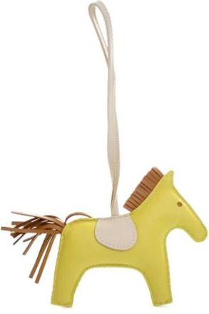 Herm&egrave;s Pre-owned Accessories, female, Yellow, Size: ONE SIZE Pre-owned Leather Key-holder