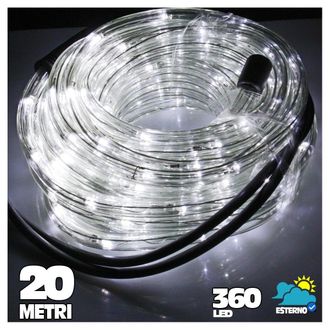 Trade Shop Trade Shop - Led Led Led 360 Luces Fr&iacute;as Luces Blancas 20 Metros Para Uso Al Aire Libre + Controlador
