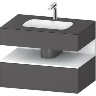 Duravit Qatego Lavabo Encastrado Con Base De Lavabo Consola, - Duravit