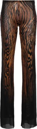 Jean Paul Gaultier Pantaloni con stampa astratta - Nero