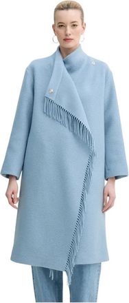 Iro Ricky Coat - Dames - Mantel - Blauw - L - Katoen - Jassen