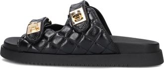 Steve Madden Zwarte Leren Pantoffels voor Vrouwen - Dames - Sandalen - Zwart - 38 EU - Leer - Schoenen