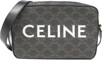 Celine Pre-owned Cross Body Bags, female, Black, Size: ONE SIZE Pre-owned Canvas Crossbody Bag