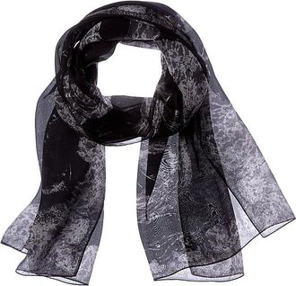 Jimmy Choo London Logo Silk Scarf
