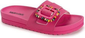 Muk Luks Womens Grand Colette Sandal in Magenta at Nordstrom, Size 10