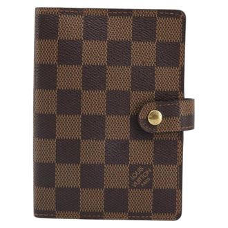 Louis Vuitton Ring Agenda Cover Damier Brown Canvas Briefcase Bag (Pre-Owned)