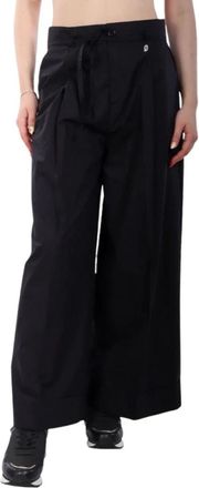 Liu Jo Dames, Broeken, Zwart, Maat: S Katoen