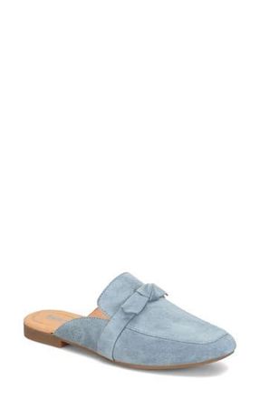 B&oslash;rn Annie Loafer Mule in Light Blue Suede at Nordstrom Rack, Size 11