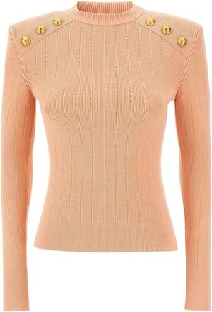 Balmain Maglione con bottoni - Rosa