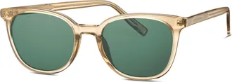 Tom Tailor Sonnenbrille TOM TAILOR Modell 676014, Damen, gelb transparent, leicht transparent, Sonnenbrillen Sonnenbrille, Form Feminin, Logoschriftzug auf B&uuml;gel