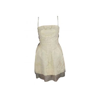 Dolce & Gabbana Dames, Jurken, Geel, Maat: XS Nylon