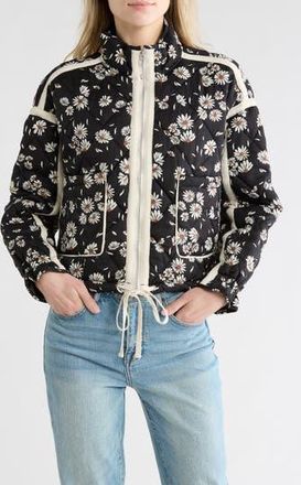 Blank NYC Cropped Quilted Jacket in Flower Box at Nordstrom Rack, Size X-Small