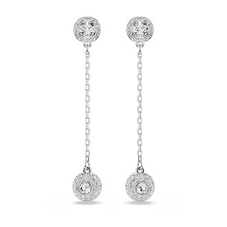 Swarovski Accessoires, Dames, Grijs, ONE Size, Una Angelic Drop Oorbellen