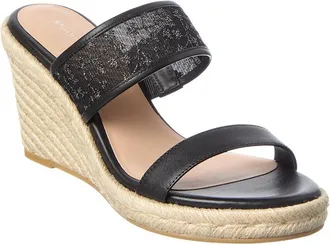 Stuart Weitzman Lily Espadrille Wedge Sandal Canvas
