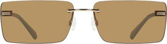 Calvin Klein Beige Metalen Dames Zonnebril - Dames - Zonnebrillen - Beige - ONE Size - Accessoires
